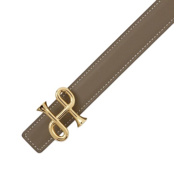HERMES Reversible Belt Cor Baroque Size 31.5" Epsom/Swift Leather Etoupe/Gri - Picture 6 of 15